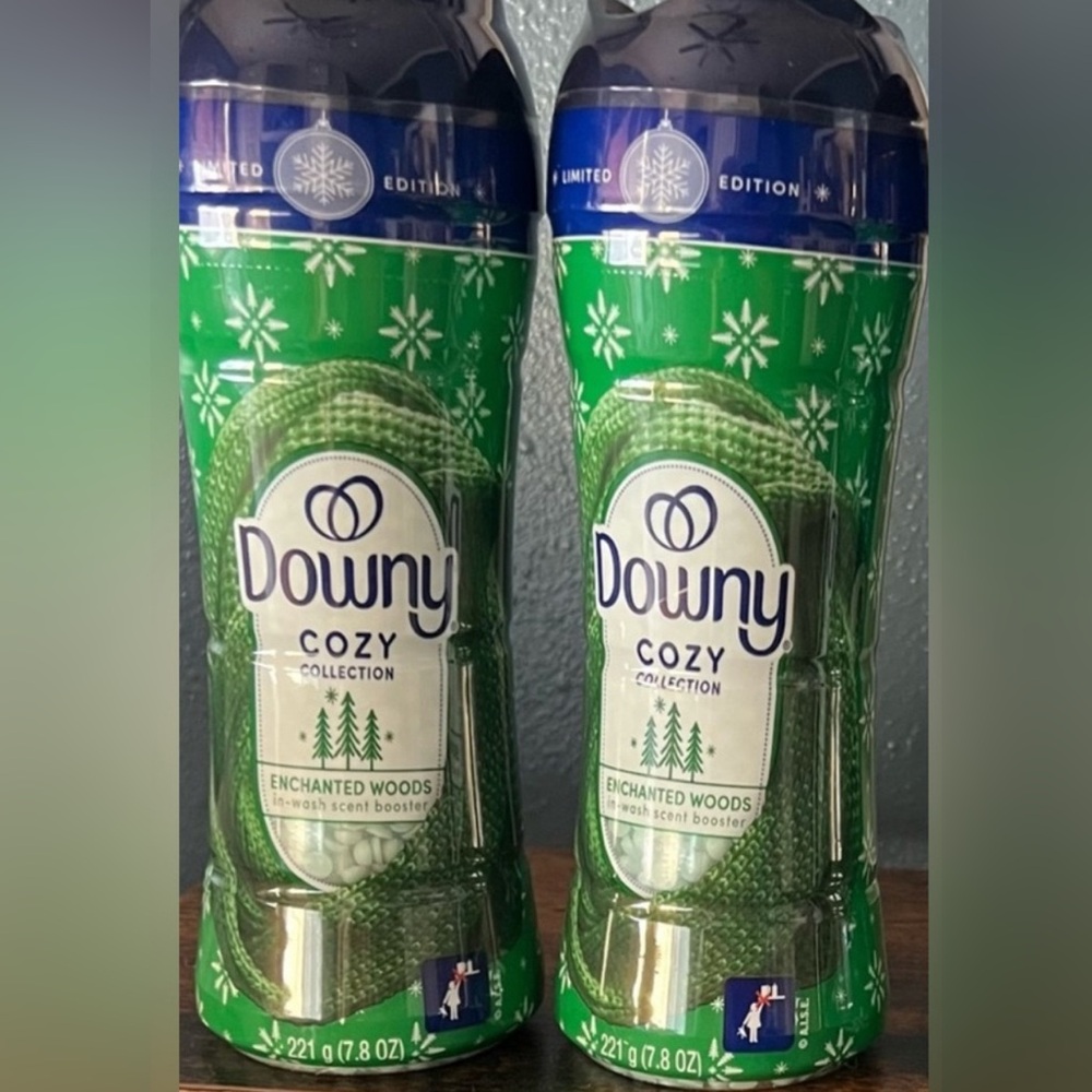 Limited Edition Downy In Wash Booster Laundry Beads Enchanted Woods 2 Bottles!